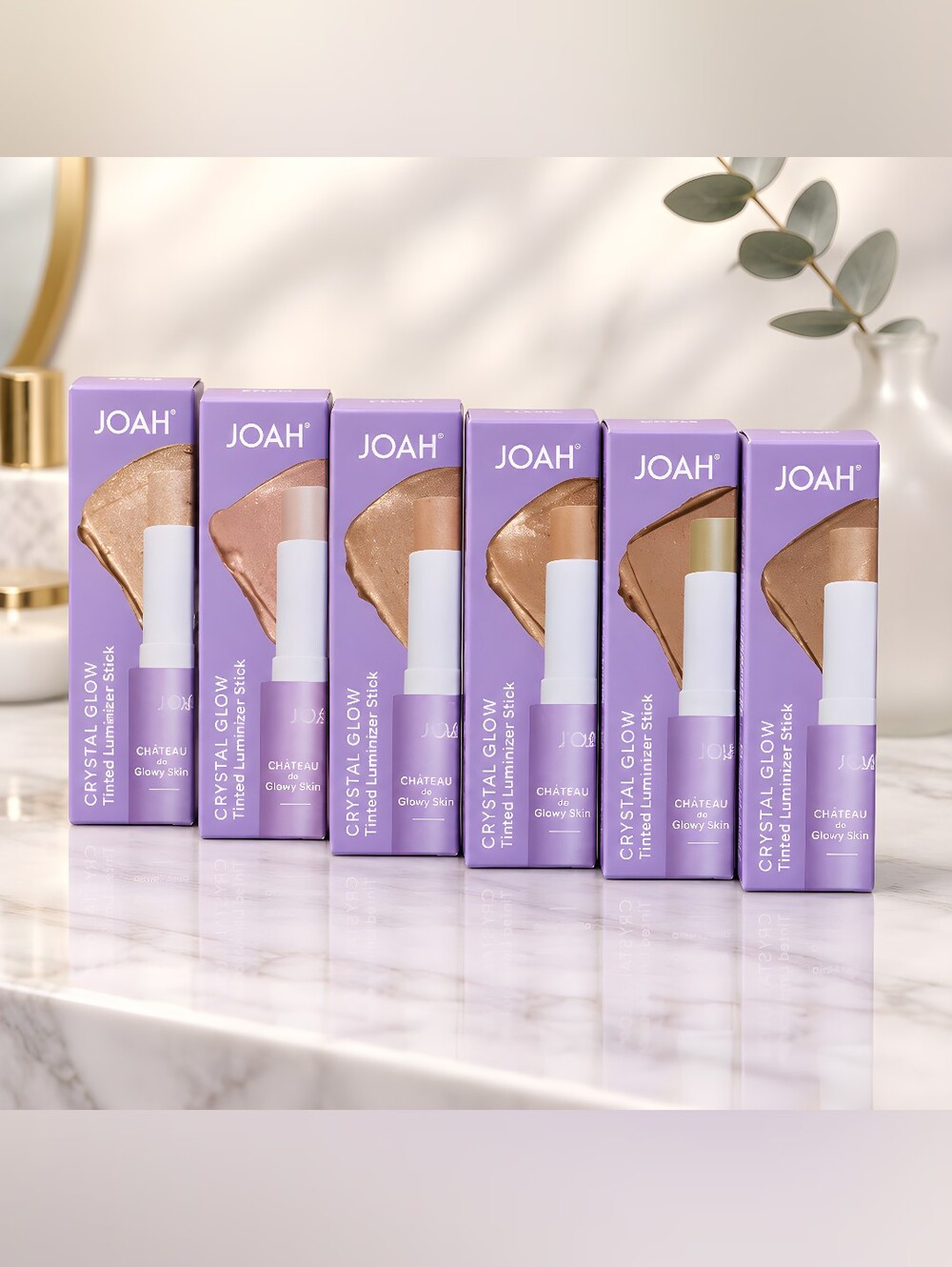 JOAH Crystal Glow Tinted Luminizer Stick w/Peptides. Various Colors-CHOOSE 1
